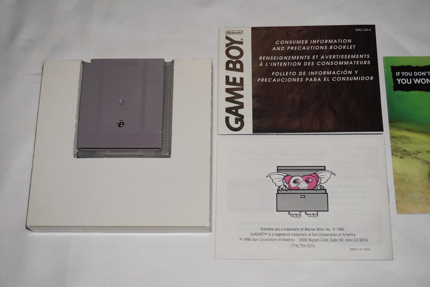 Gremlins 2 (Nintendo Game Boy Gameboy) Complete in Box CIB