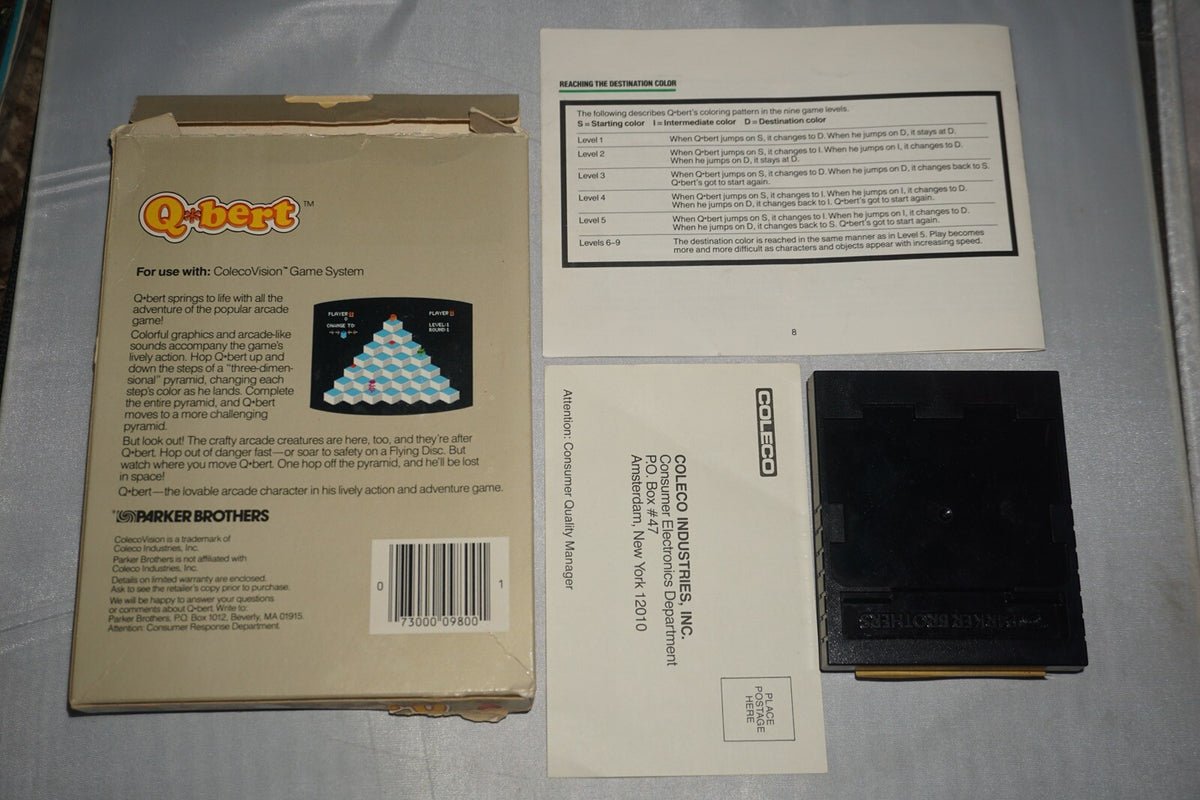 Q Bert (Colecovision) Complete w/ Reg #2