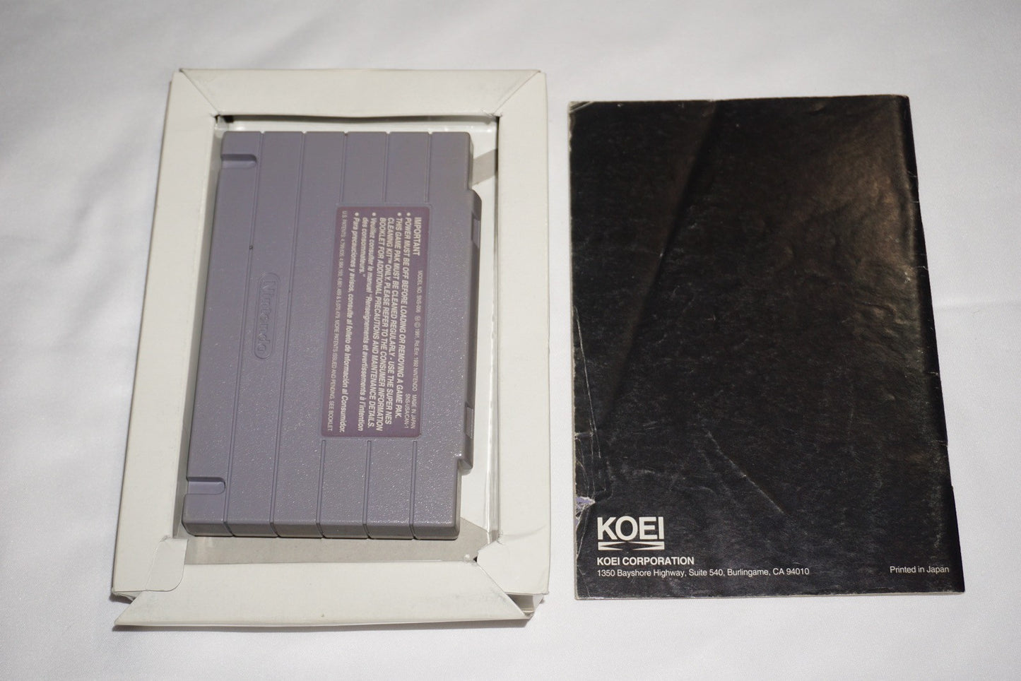 Genghis Khan II Clan Of The Gray Wolf (Super Nintendo SNES) Complete in Box CIB