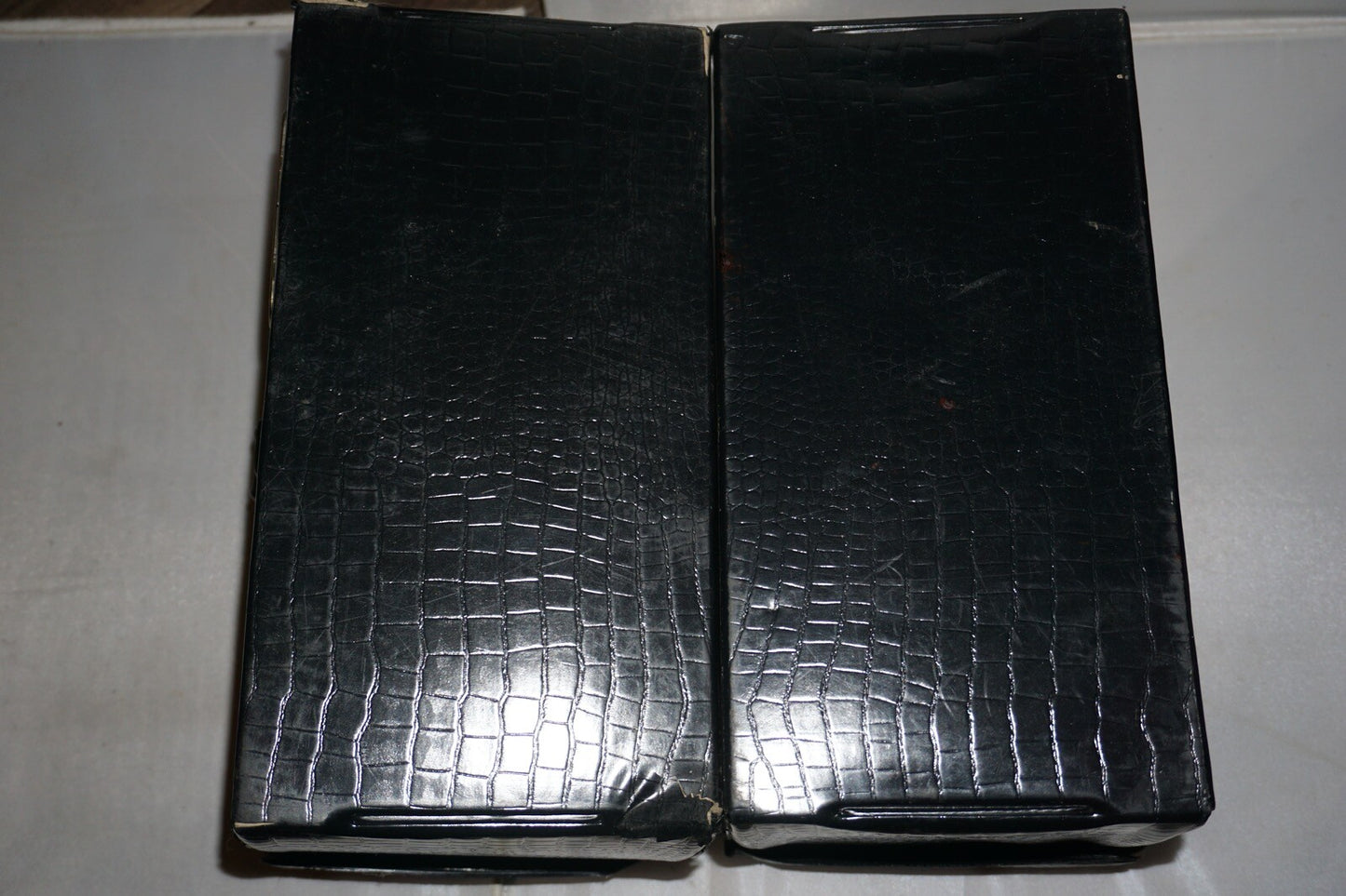 Pair of Black Croc Cartridge Carrying Case (Nintendo NES) Set of 2 Lot
