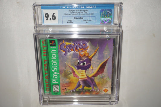 Spyro the Dragon GH (Sony Playstation ps1) CGC 9.6 A NEW Sealed