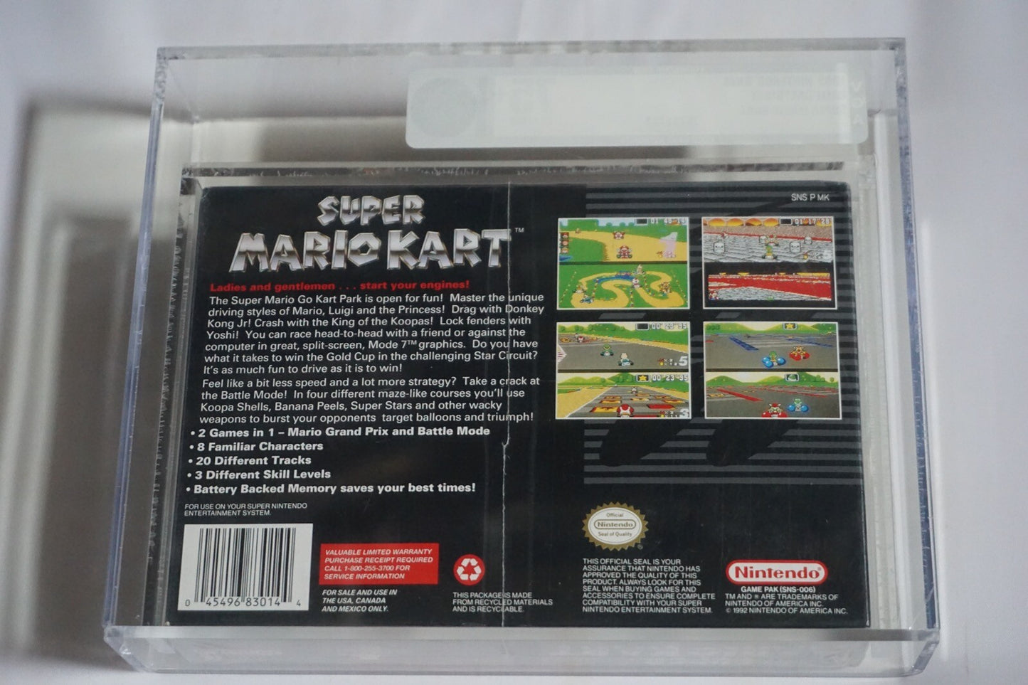 Super Mario Kart (Super Nintendo SNES) NEW Sealed VGA 75+