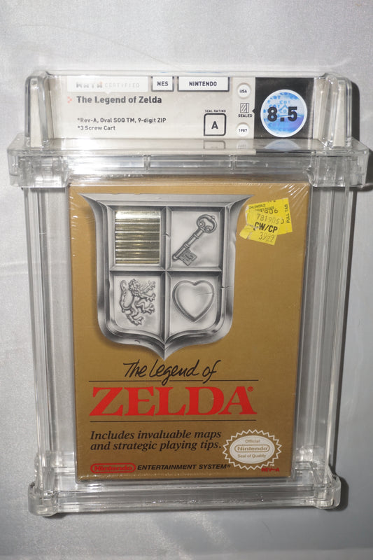Legend of Zelda Oval (Nintendo NES) WATA 8.5 A NEW Sealed