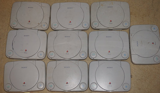 Lot of 10 Mini Sony Playstation 1 ps1 System Console Broken As Is For Repair