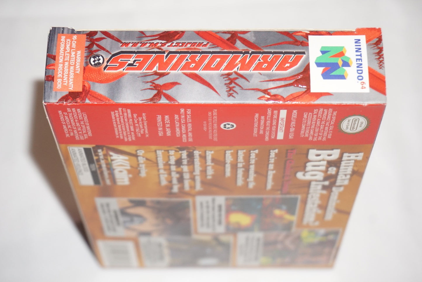 Armorines: Project S.W.A.R.M Swarm (Nintendo 64 N64) Complete in Box CIB