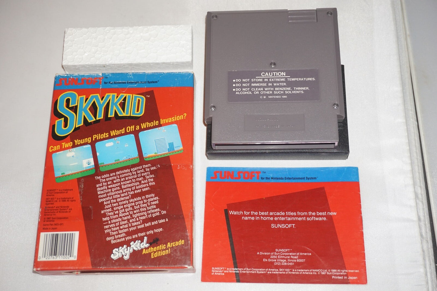 Skykid HANGTAB (Nintendo NES) Complete in Box CIB #2