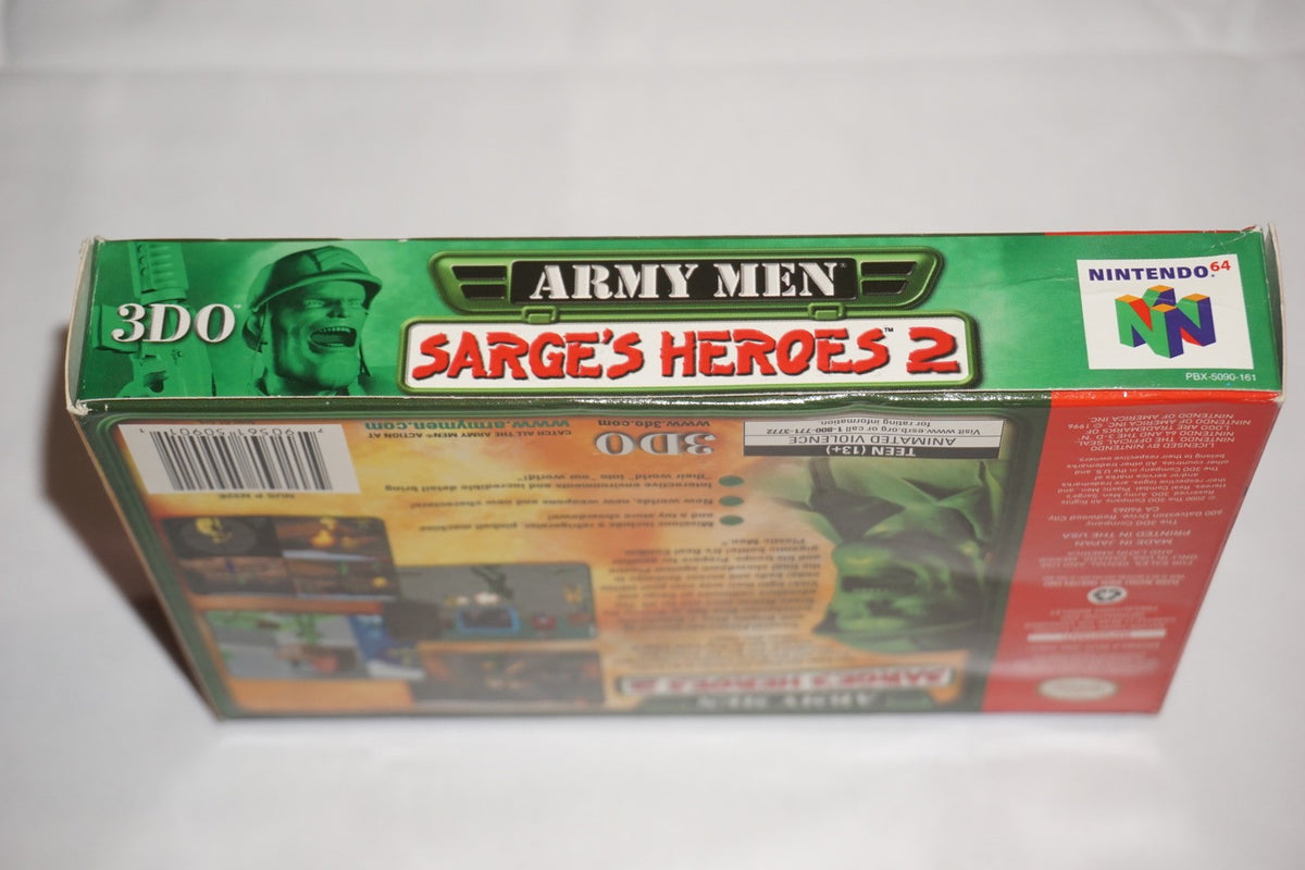 Army Men Sarge's Heroes 2 (Nintendo 64 N64) Complete in Box CIB