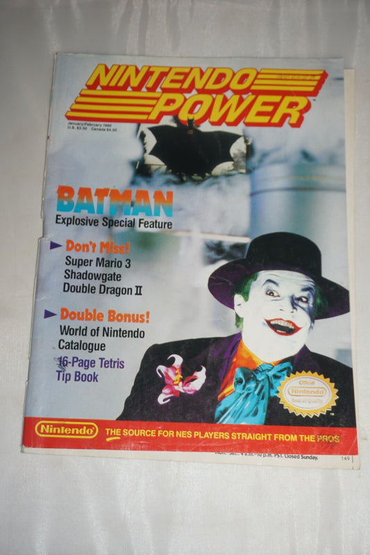 January/February 1990 Batman Nintendo Power Magazine #4