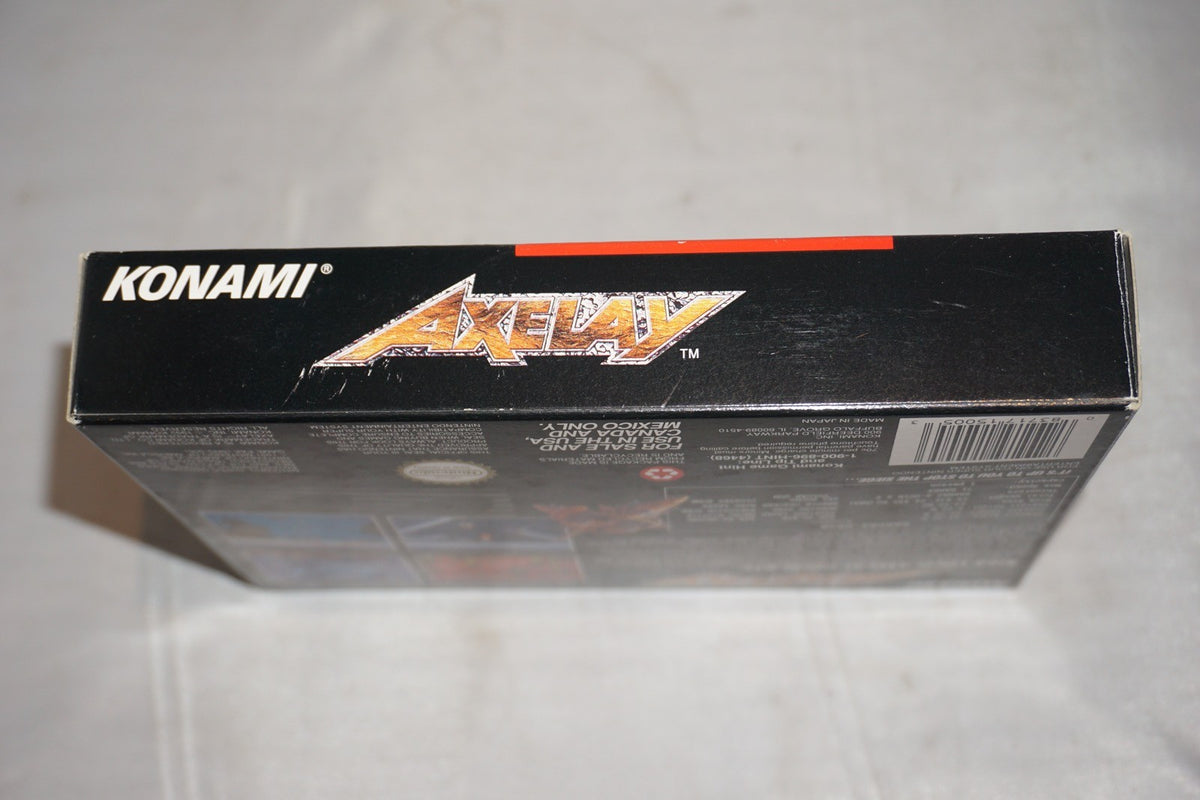 Axelay (Super Nintendo SNES) Complete in Box w/ Reg Card CIB