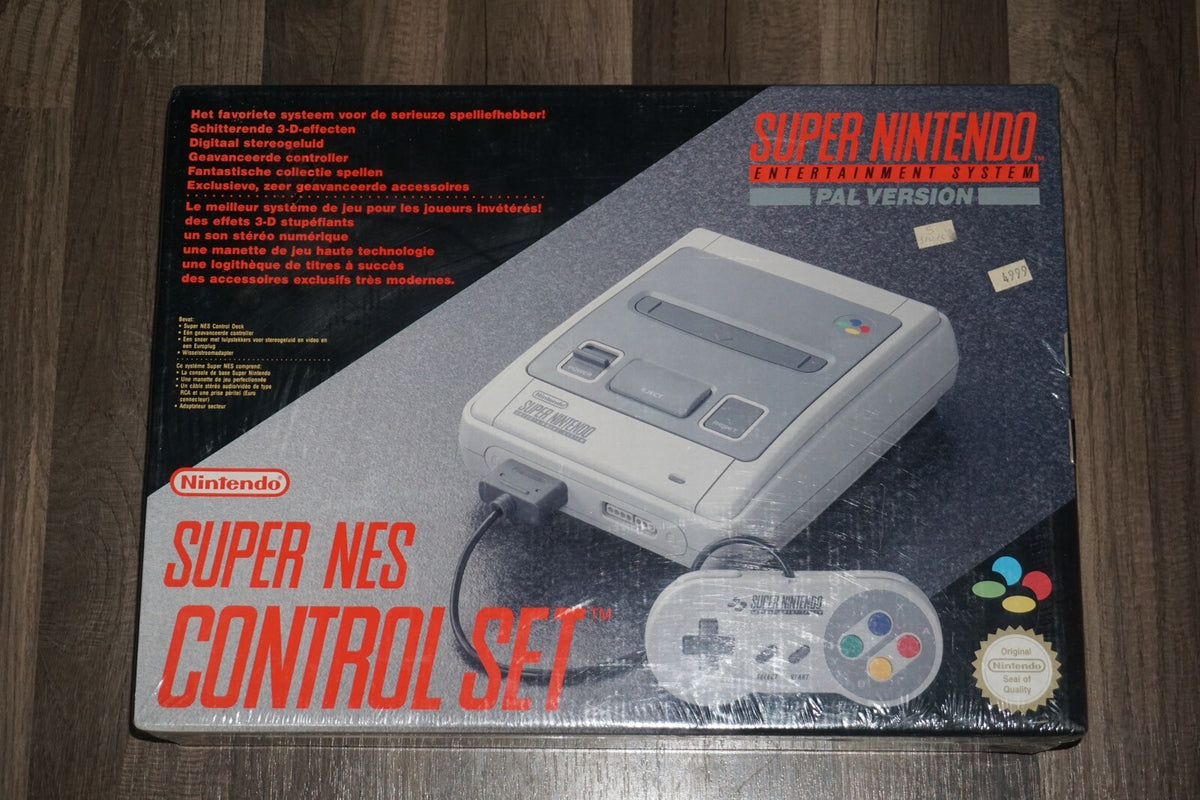 PAL Super NES Nintendo SNES Control Set System Console NEW Factory Sealed UK