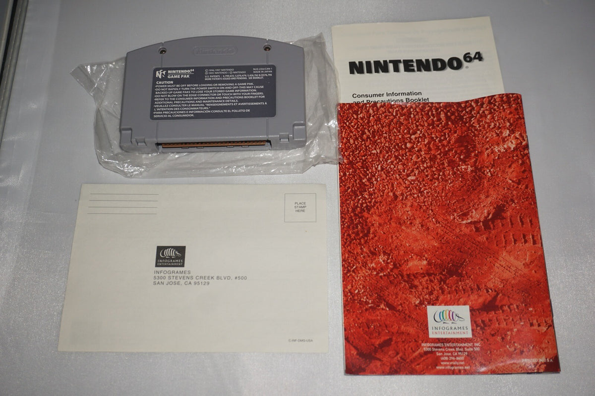 V Rally 99 (Nintendo 64 N64) Complete in Box w/ Reg Card CIB