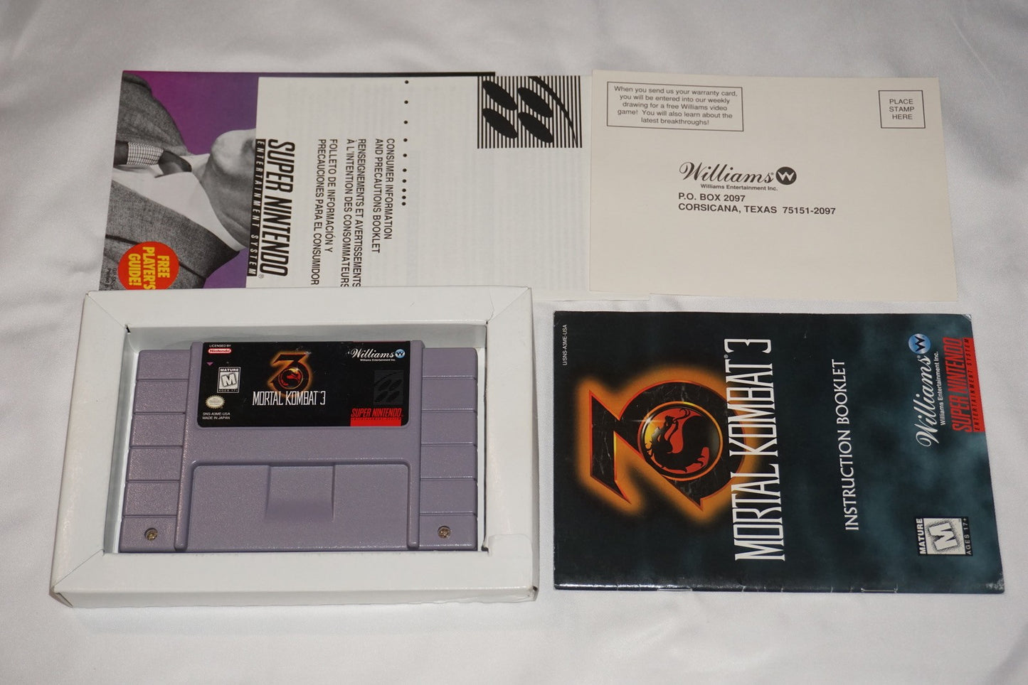 Mortal Kombat 3 III (Super Nintendo SNES) Complete in Box w/ Reg CIB