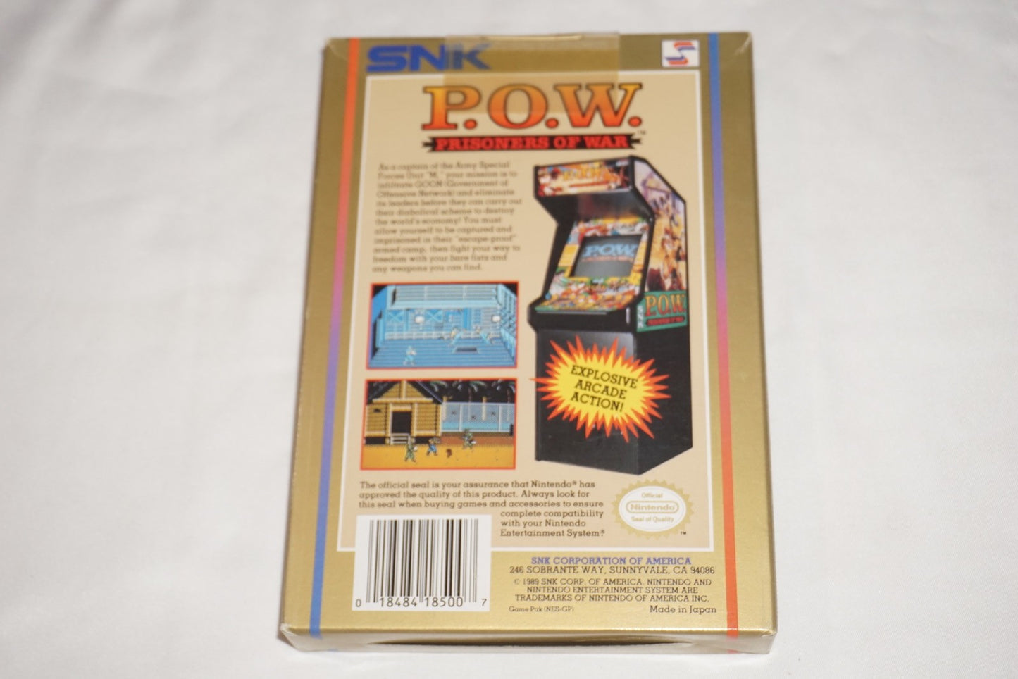 P.O.W Prisoners of War POW (Nintendo NES) Complete in Box CIB