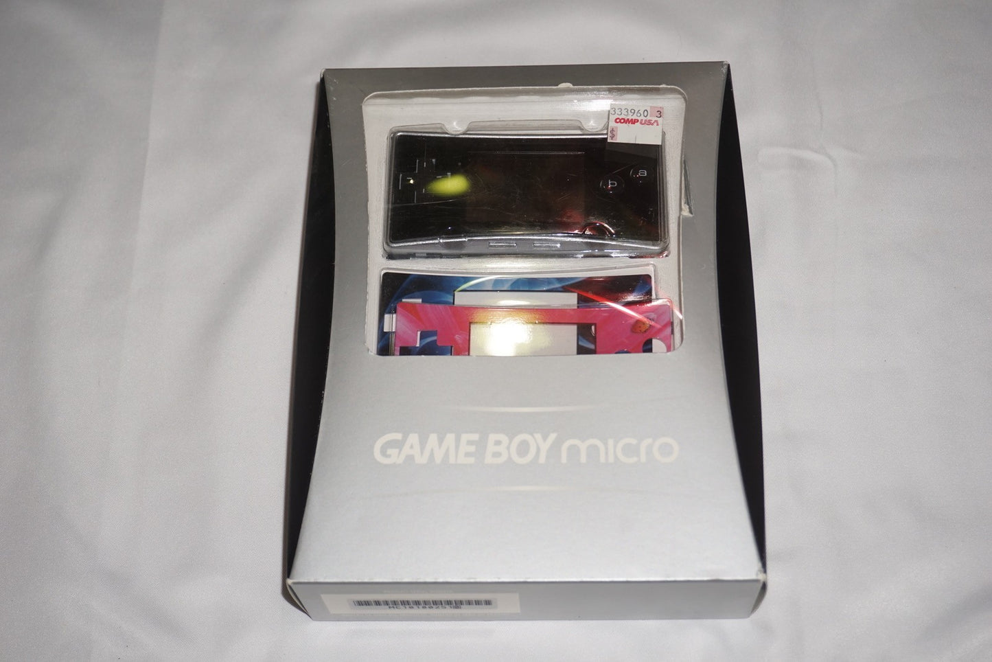 Silver Nintendo Game Boy Micro Gameboy NEW Sealed  w/ 2 Faceplates Platinum