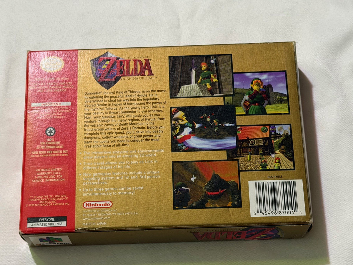 Legend of Zelda Ocarina of Time (Nintendo 64 N64) Complete CIB