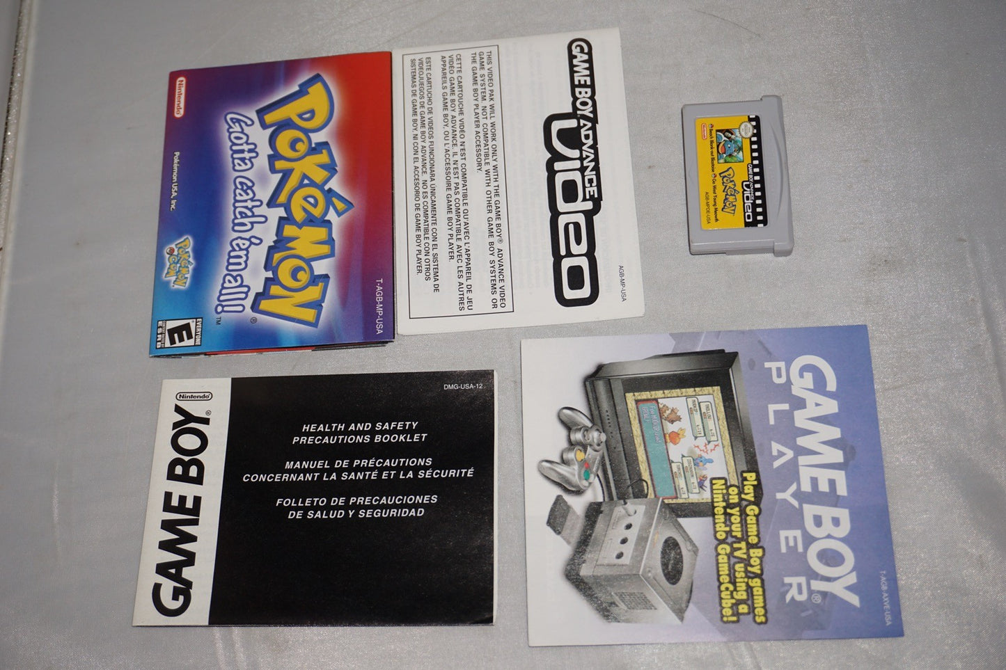 Pokemon Video Beach Blank Out West (Gameboy Advance GBA) Complete CIB Authentic