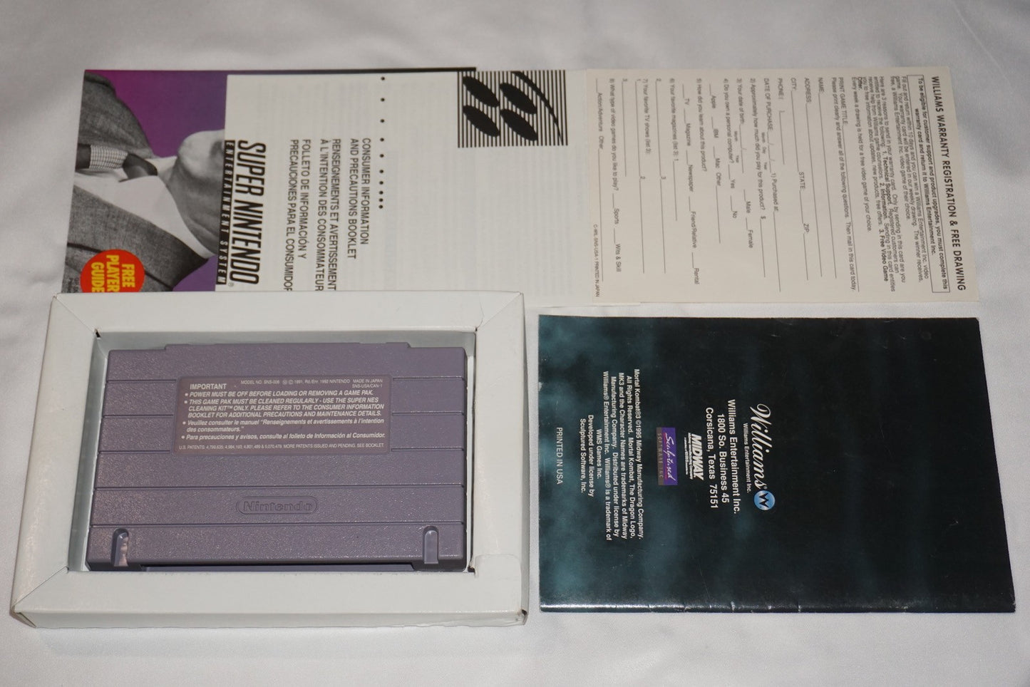 Mortal Kombat 3 III (Super Nintendo SNES) Complete in Box w/ Reg CIB