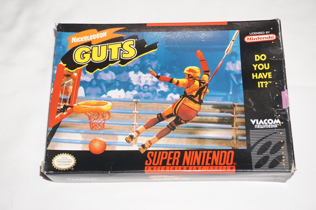 Nickelodeon Guts (Super Nintendo SNES) Complete in Box CIB