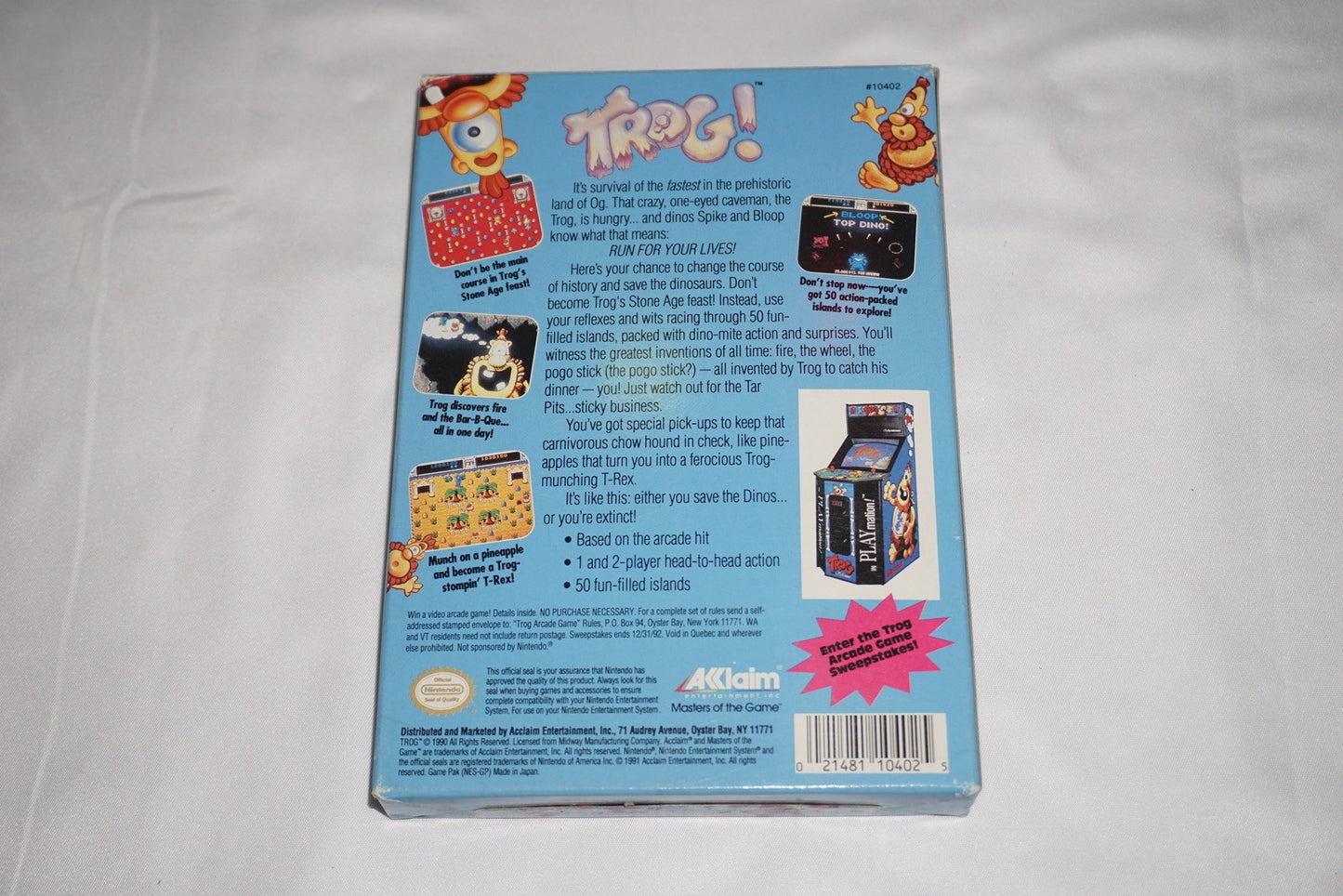Trog (Nintendo NES) Complete in Box CIB