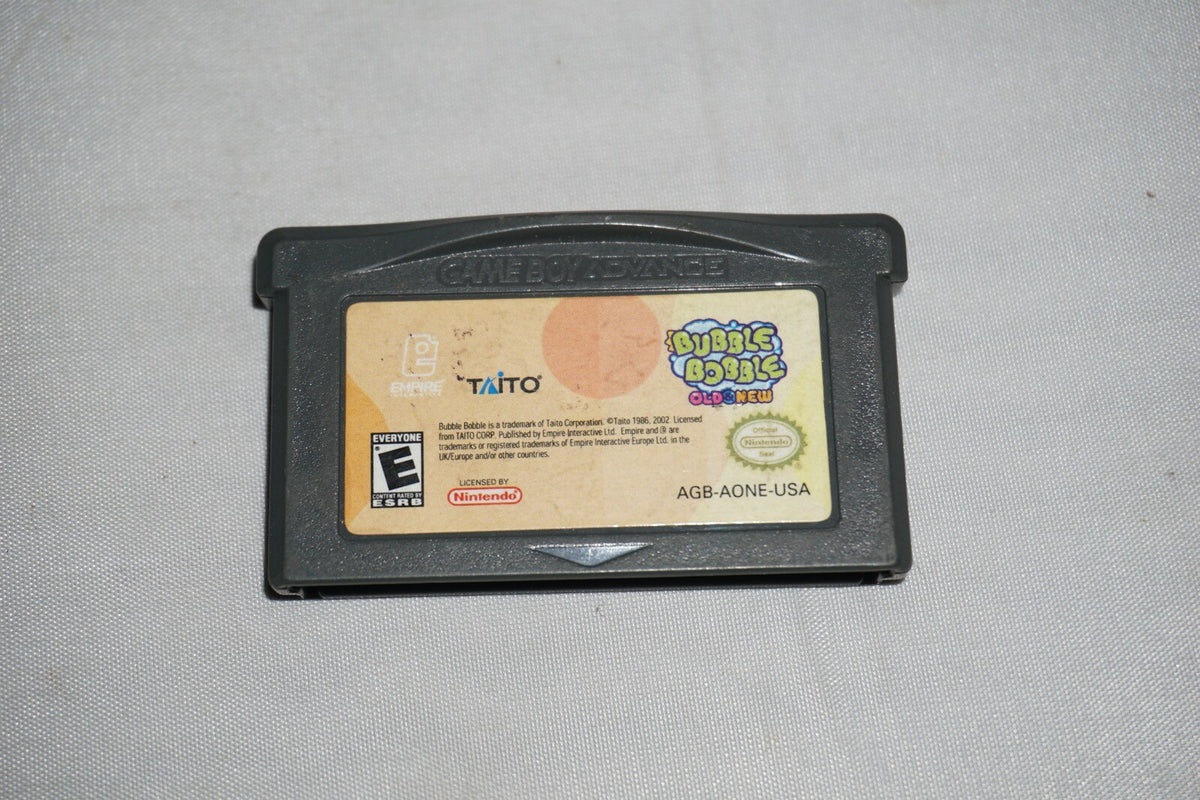 Bubble Bobble Old New (Nintendo Gameboy Advance GBA) Cart Only Tested Authentic