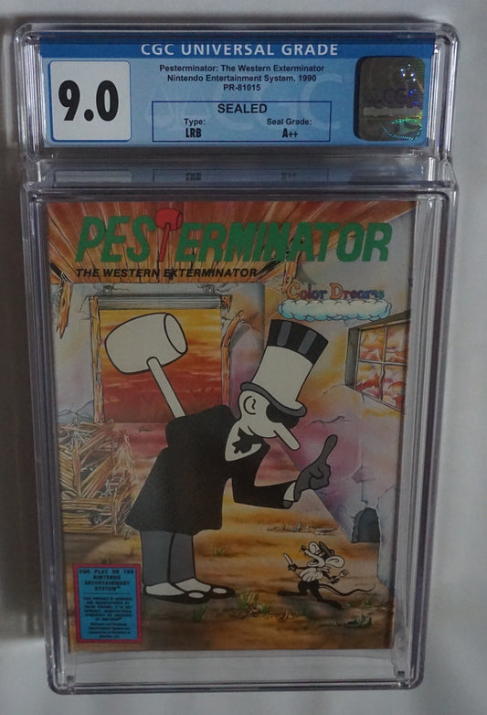 Pesterminator (Nintendo NES) CGC 9.0 A++ NEW Sealed