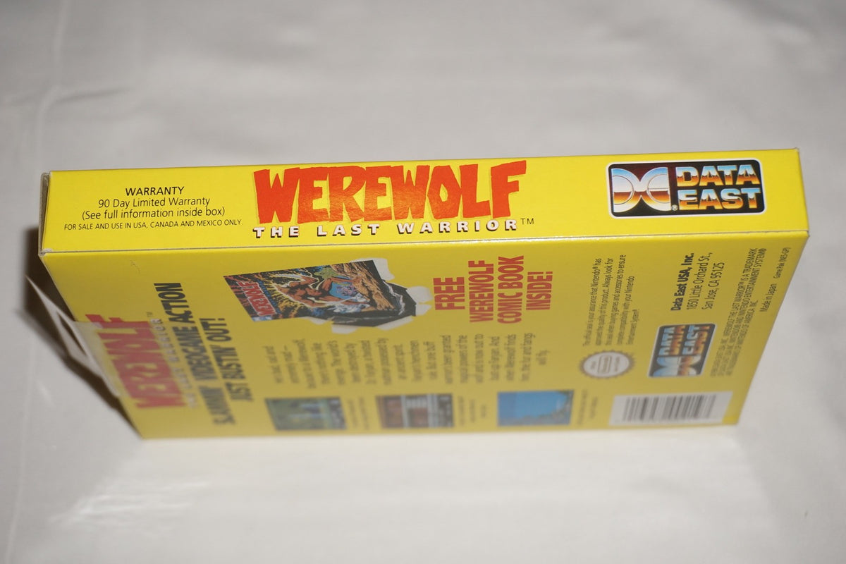 Werewolf the Last Warrior (Nintendo NES) Complete in Box w/ Comic CIB