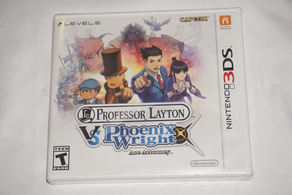 Professor Layton vs Phoenix Wright (Nintendo 3DS) NEW Sealed