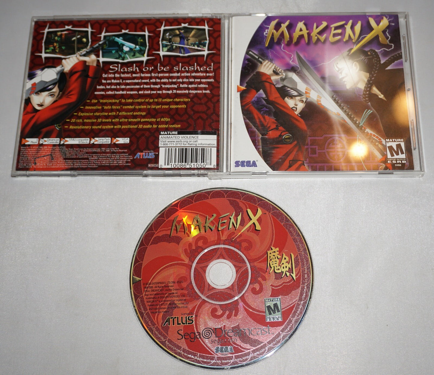 Maken X (Sega Dreamcast) Complete Tested