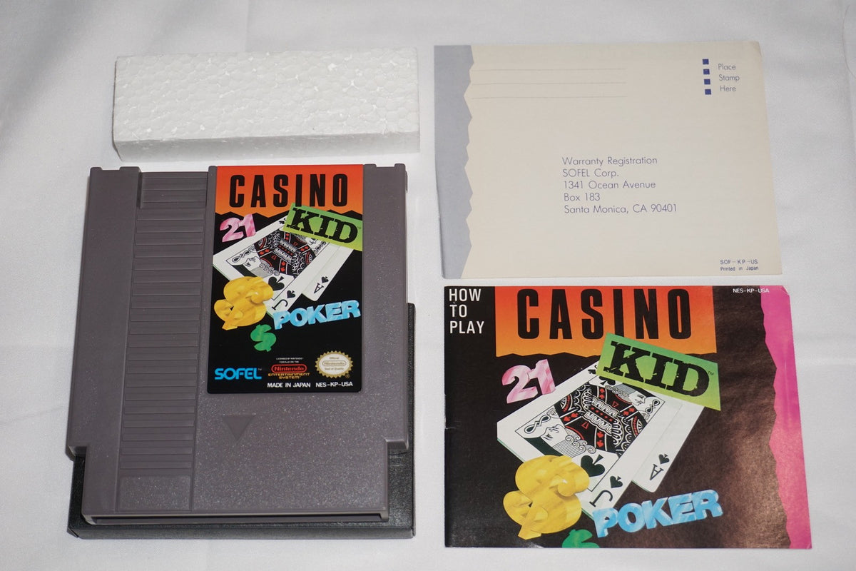 Casino Kid 1 (Nintendo NES) Complete in Box w/ Reg Card CIB