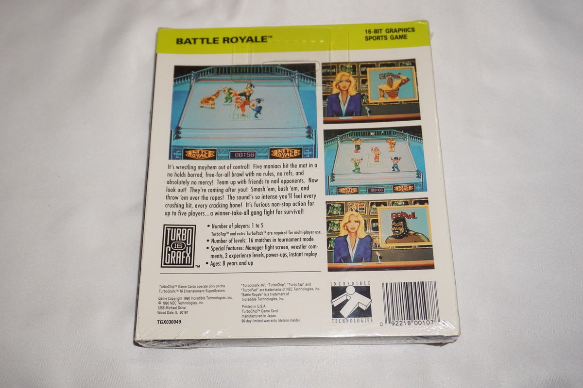 Battle Royale (TurboGrafx 16 tg16 Turbo Grafx) NEW Sealed in Box