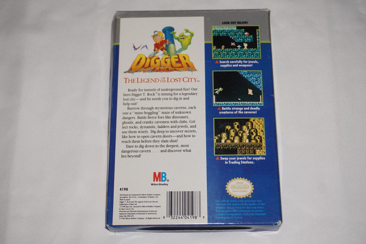 Digger T. Rock (Nintendo NES) Complete in Box CIB