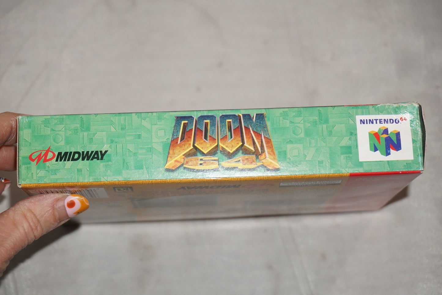Doom (Nintendo 64 N64) Complete in Box w/ Reg Card Poster CIB
