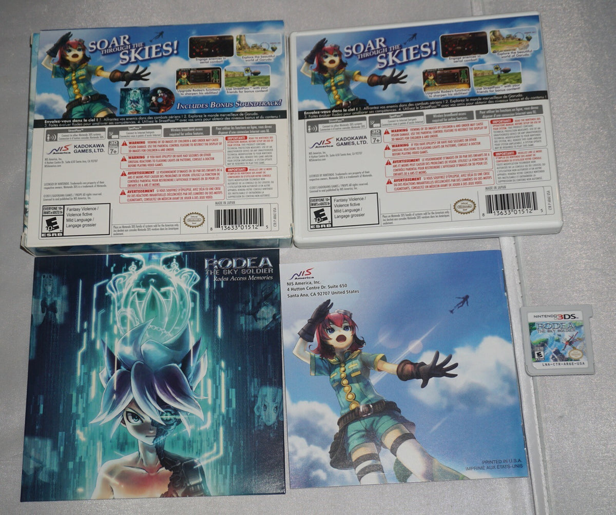 Rodea Sky Soldier (Nintendo 3DS) Complete in Box w/ CD CIB