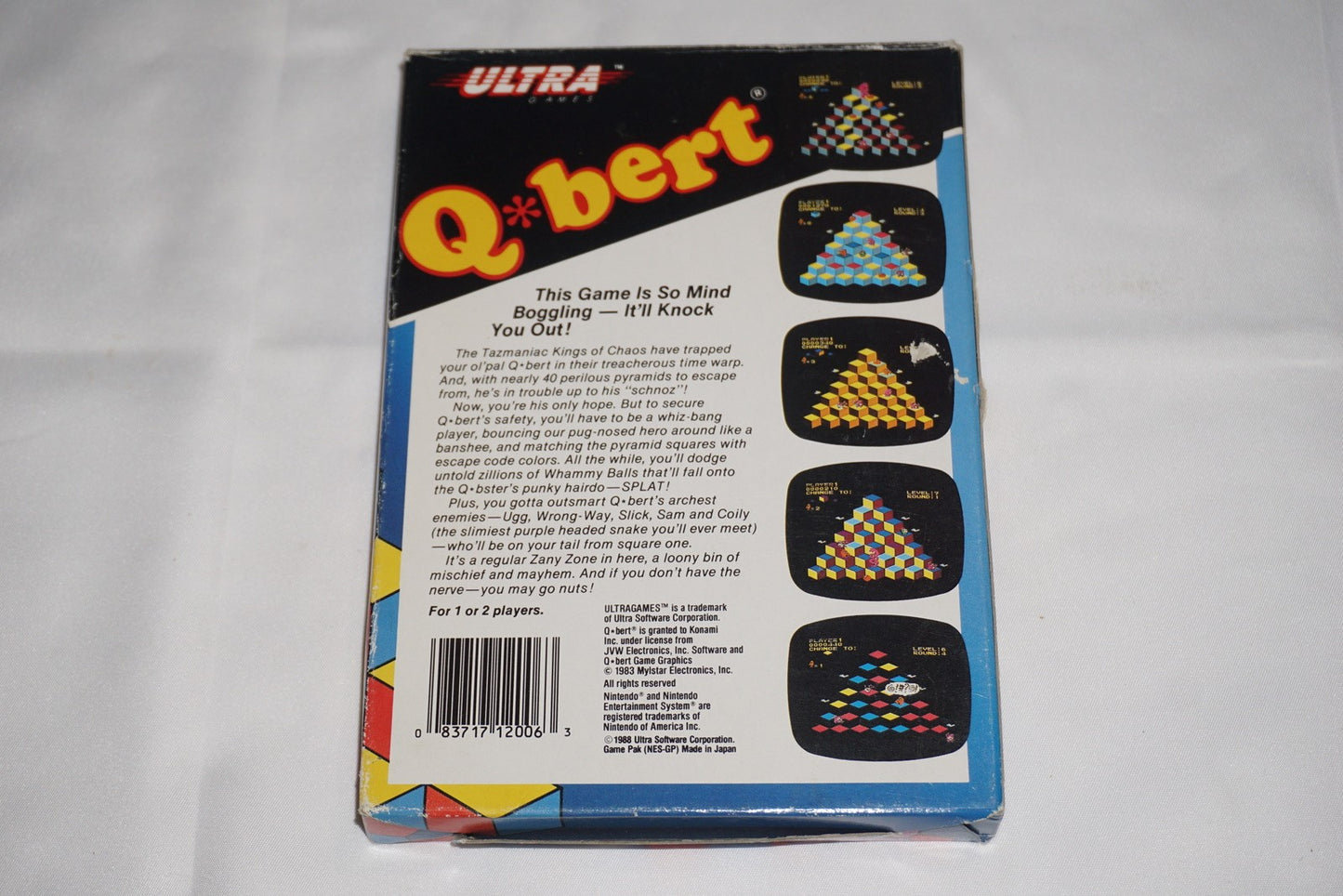 Q Bert (Nintendo NES) Complete in Box CIB