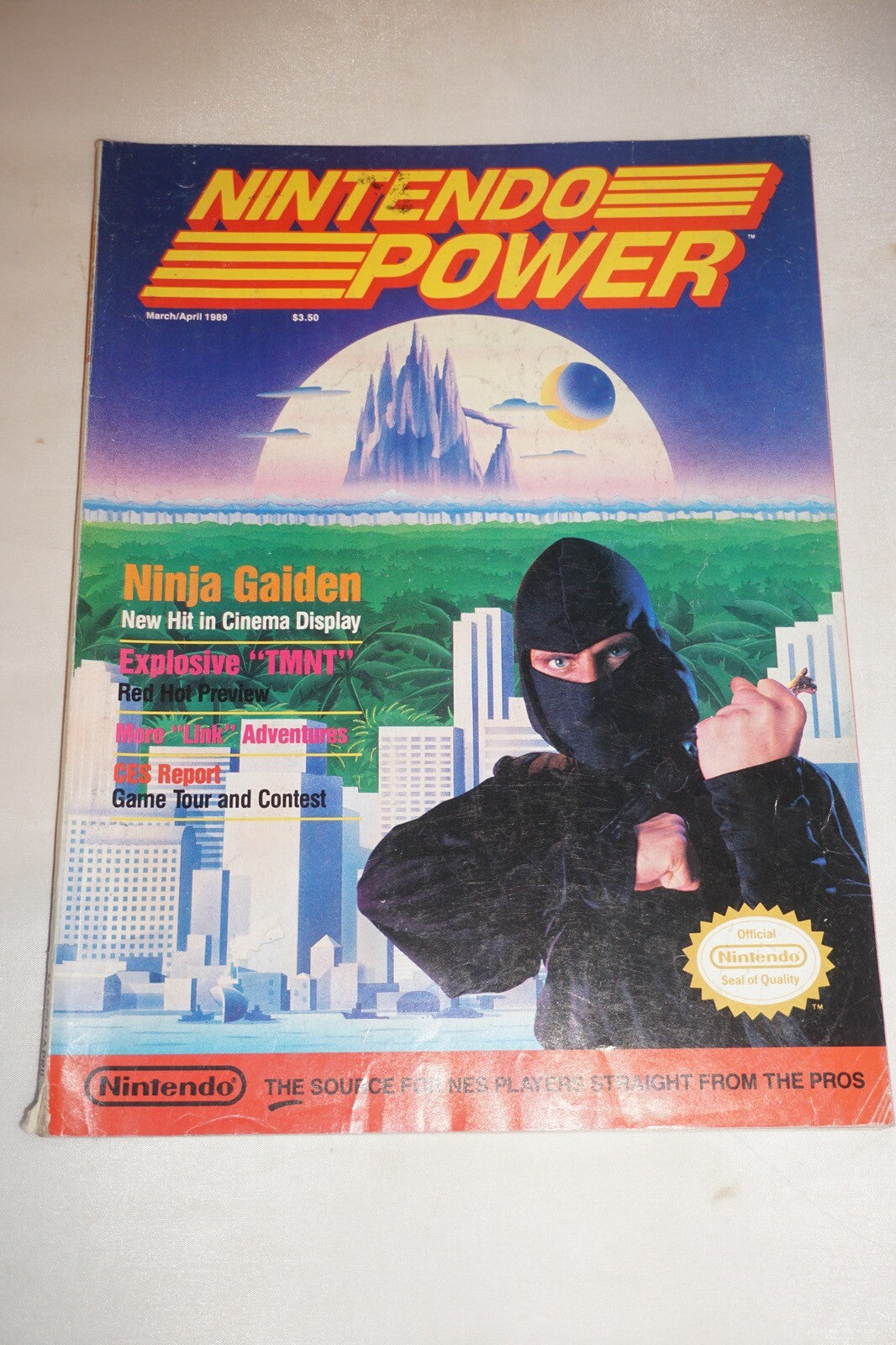 March/April 1989 Ninja Gaiden Nintendo Power Magazine #1 Poster