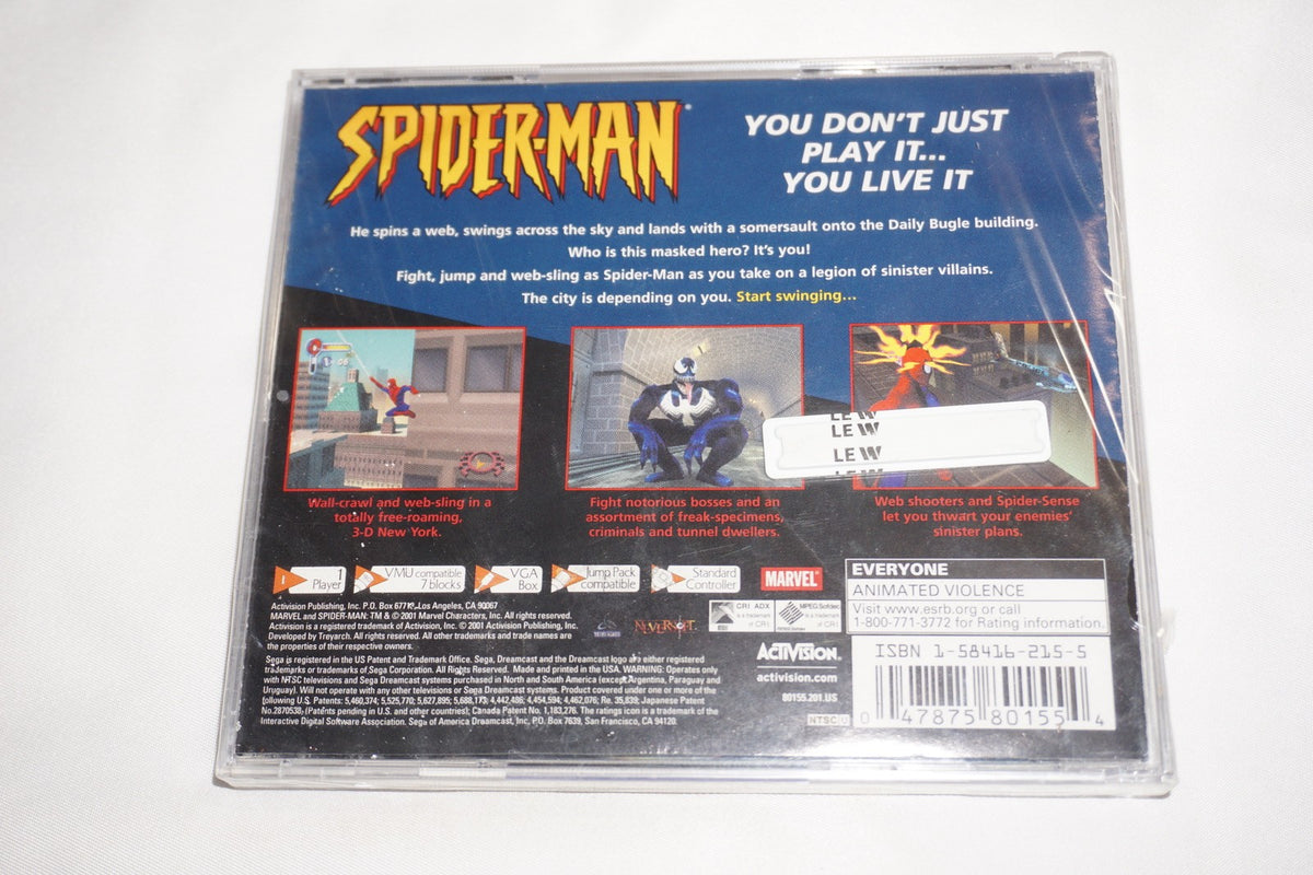 Spider-man (Sega Dreamcast) NEW Sealed
