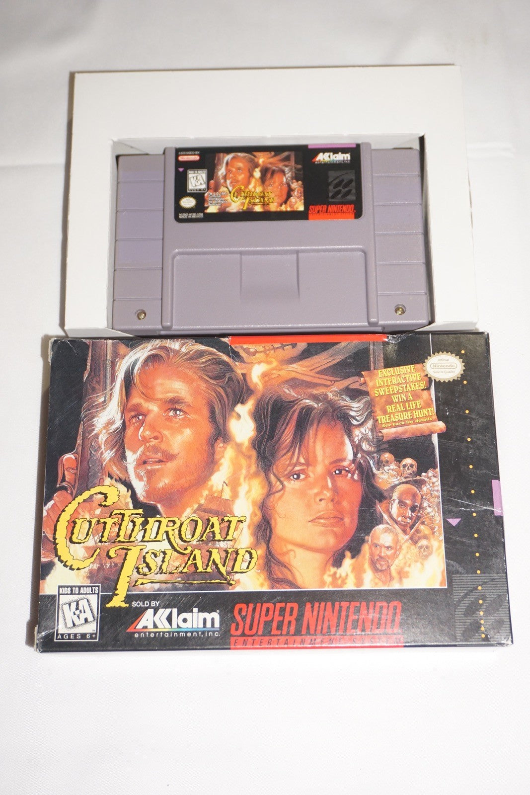 Cutthroat Island (Super Nintendo SNES) with Box No Manual