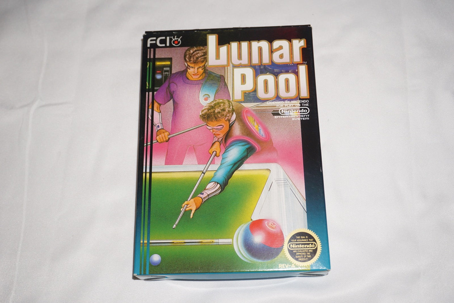 Lunar Pool (Nintendo NES) Complete in Box CIB