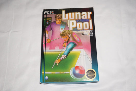 Lunar Pool (Nintendo NES) Complete in Box CIB