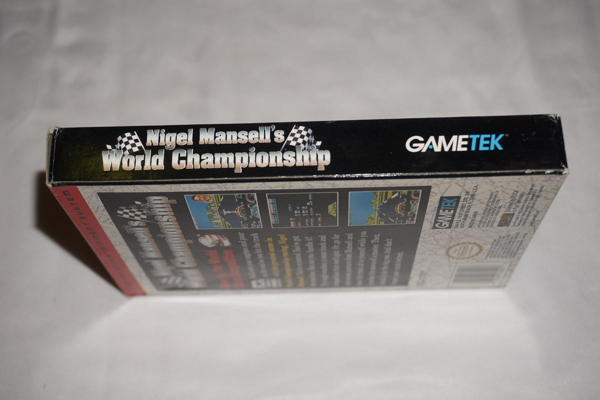 Nigel Mansell’s World Championship Racing (Nintendo NES) Complete Reg Poster CIB