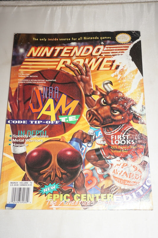 Nintendo Power Vol 70 NBA Jam T.E Magazine #4 Poster