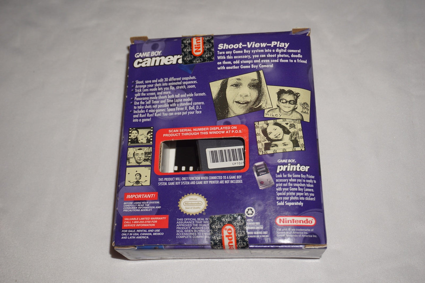 Blue Camera (Nintendo Game Boy Gameboy) Complete in Box CIB