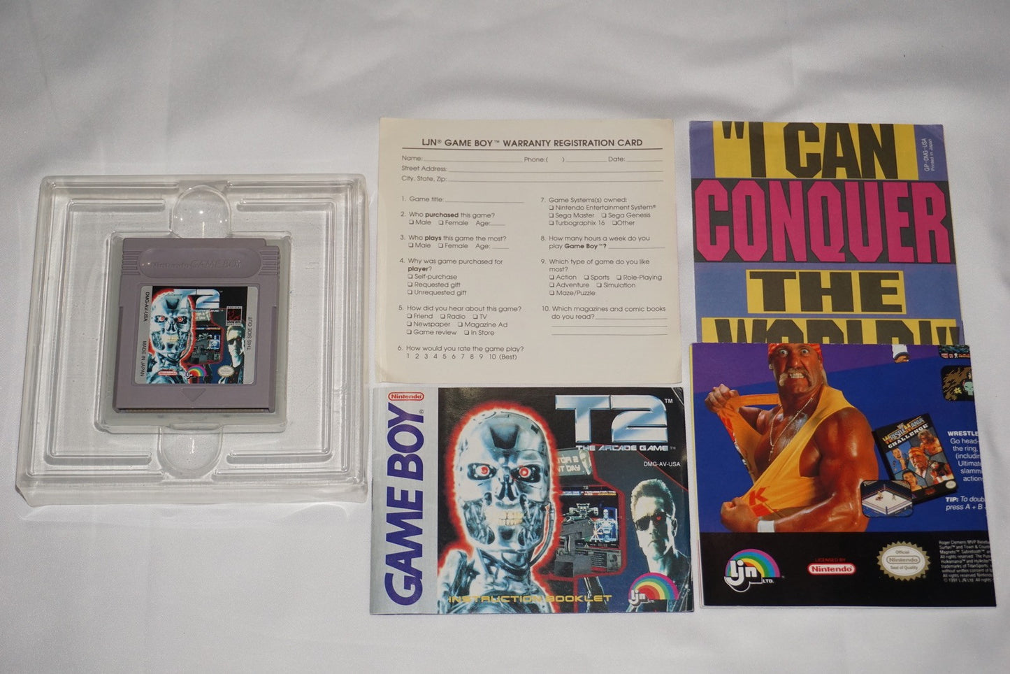 T2 Arcade Game Terminator 2 (Game Boy Gameboy) Complete in Box w/ Reg CIB