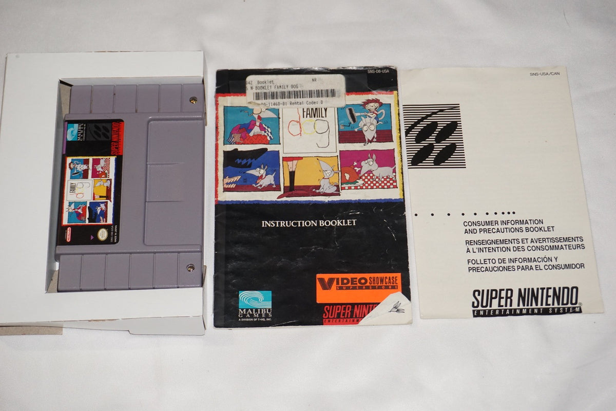 Family Dog (Super Nintendo SNES) Complete in Box CIB