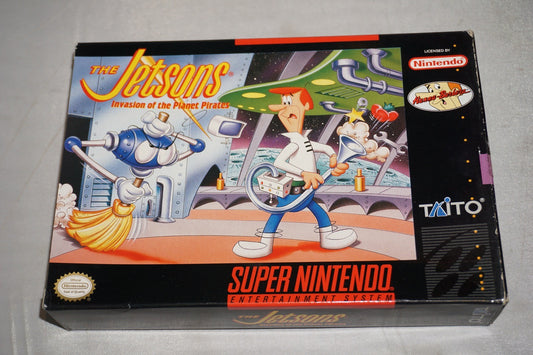 Jetsons Invasion of the Planet Pirates (Super Nintendo SNES) Complete in Box CIB