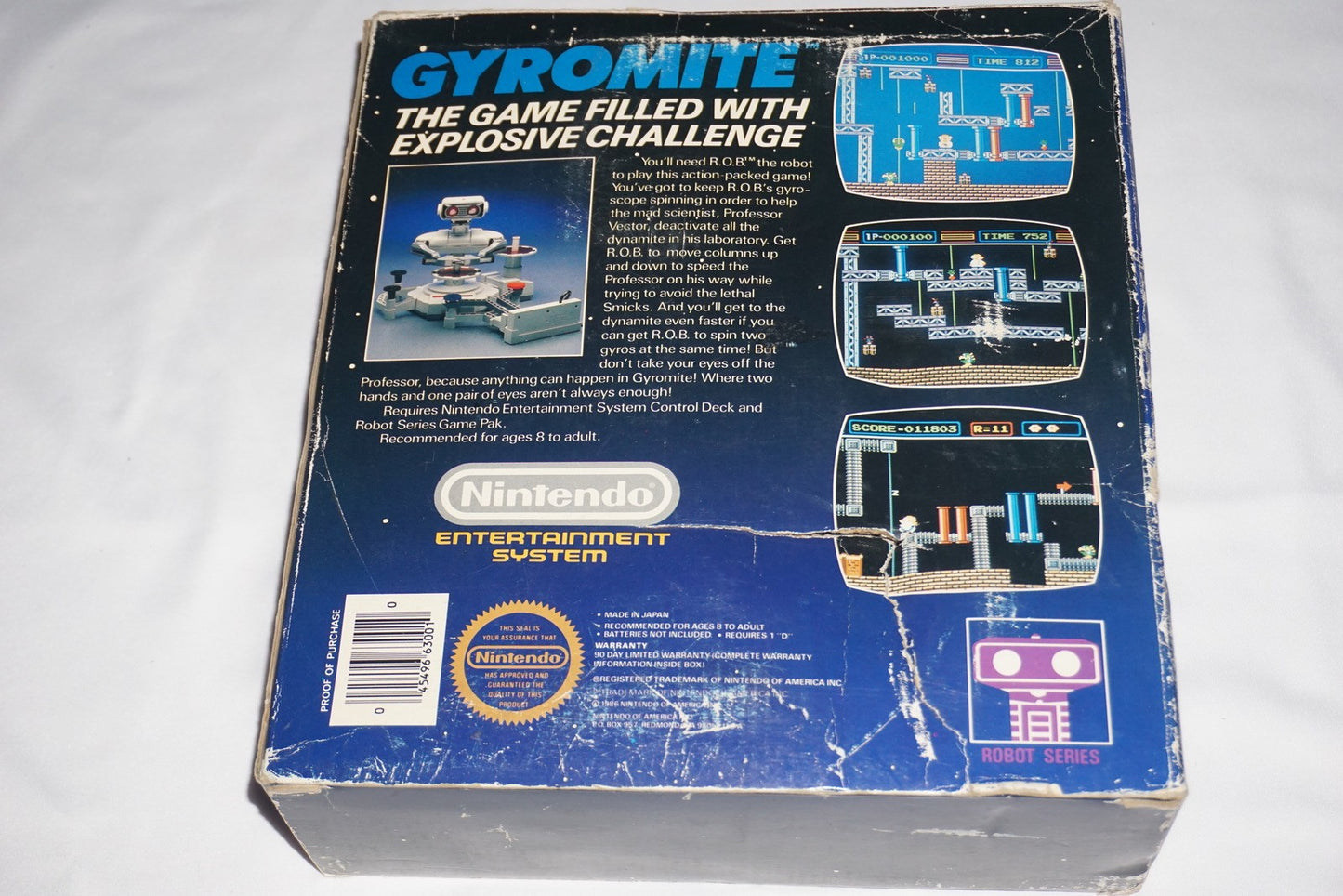 Gyromite (Nintendo NES) Complete in Big Box CIB