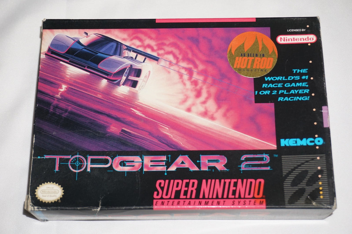 Top Gear 2 (Super Nintendo SNES) Complete in Box CIB
