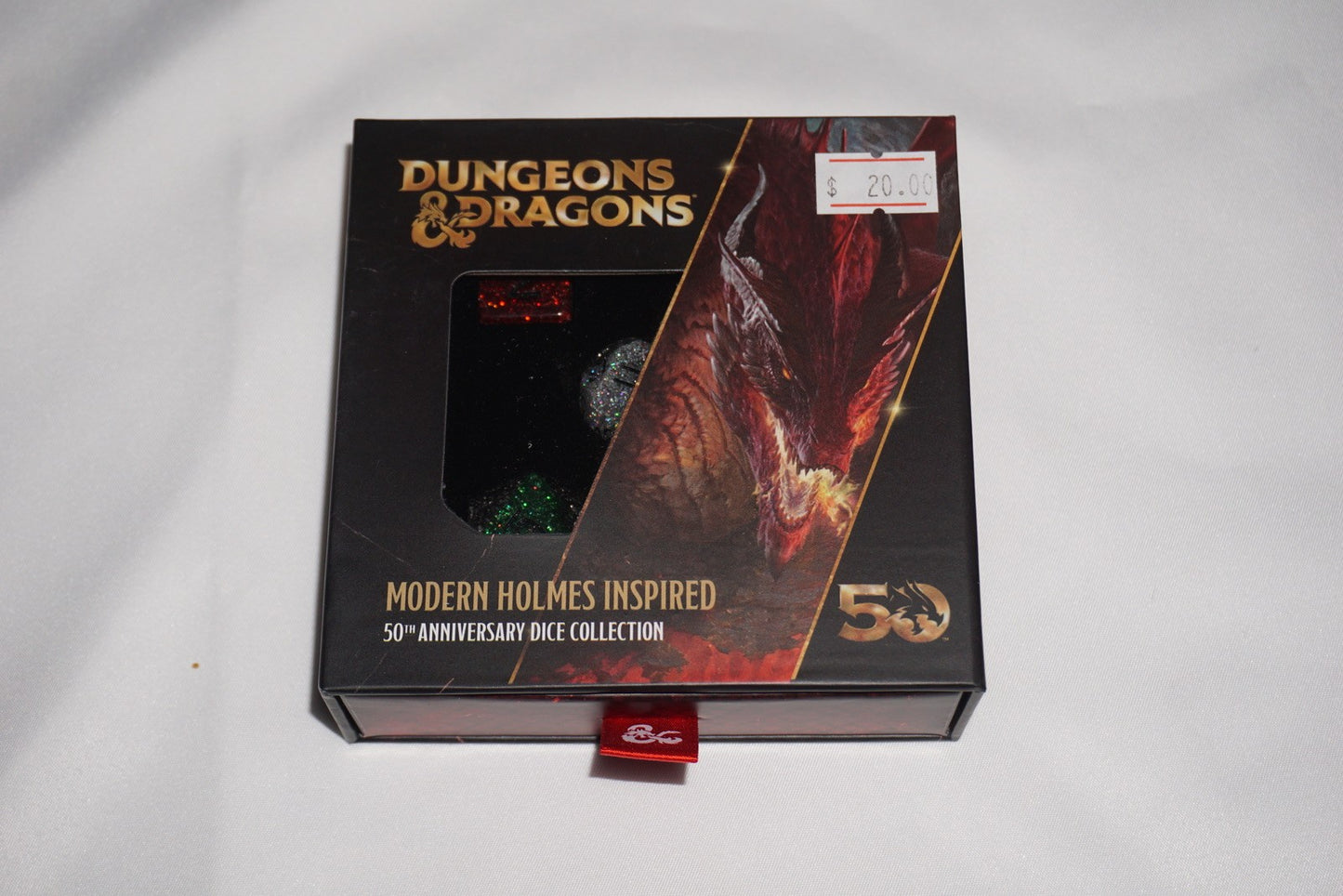 Modern Holmes Inspired 50th Anniversary Dice Set NEW D&D Dungeons & Dragons