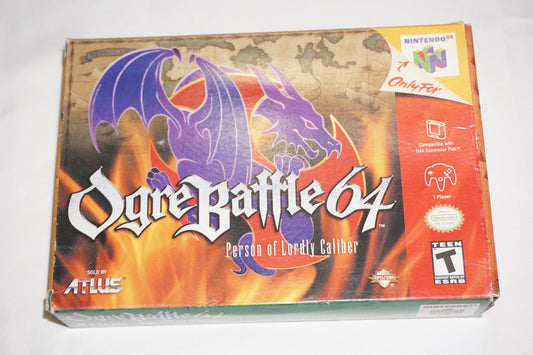 Ogre Battle (Nintendo 64 N64) Complete in Box CIB Authentic