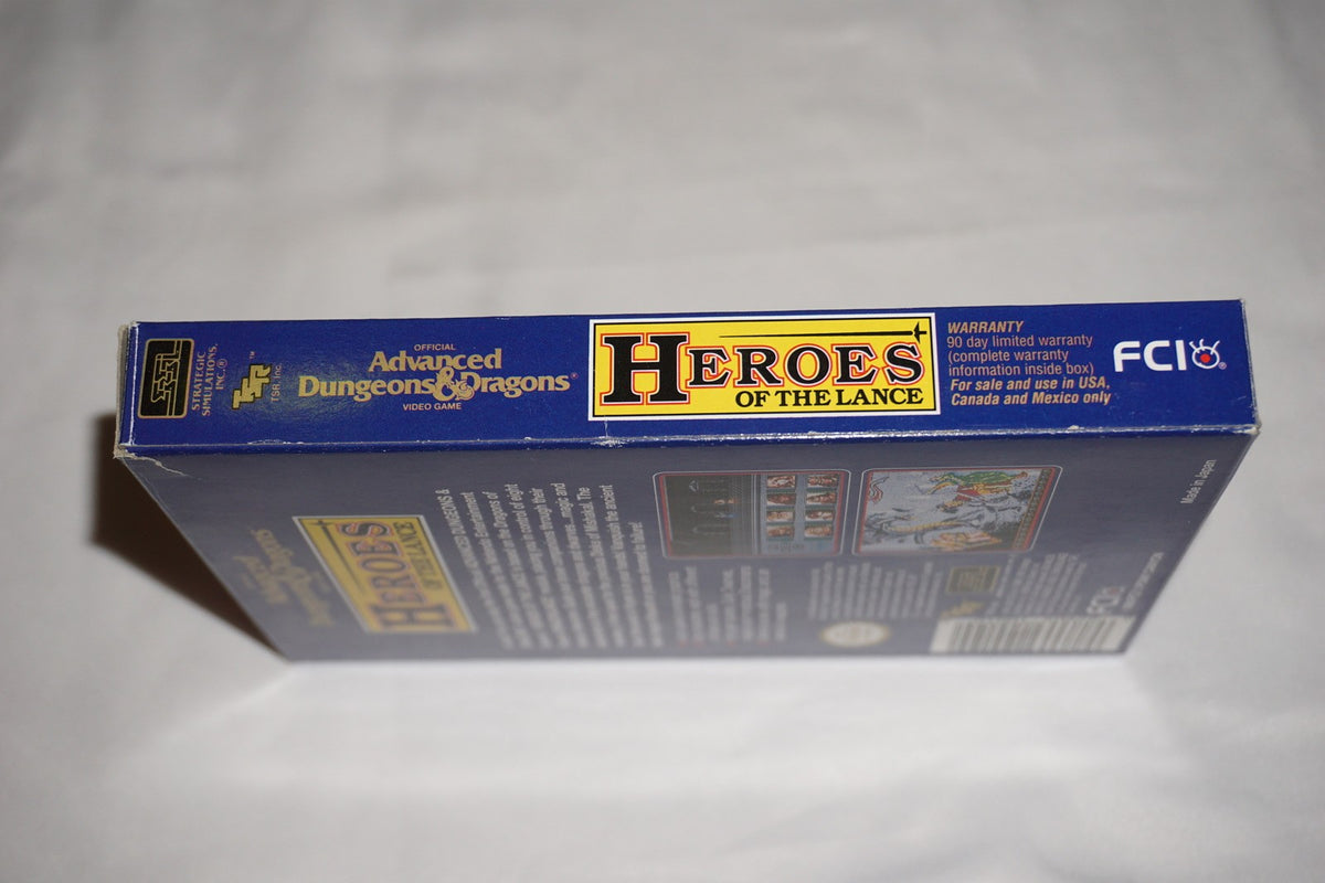 Advanced Dungeons & Dragons: Heroes of Lance (Nintendo NES) Complete in Box CIB